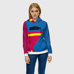 Толстовка-худи женская Rainbow six stargame, цвет: 3D-белый — фото 2