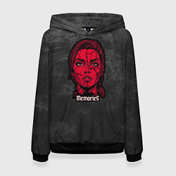 Толстовка-худи женская Memories - dark background, цвет: 3D-черный
