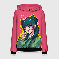 Толстовка-худи женская Монолог фармацевта - Маомао, цвет: 3D-черный