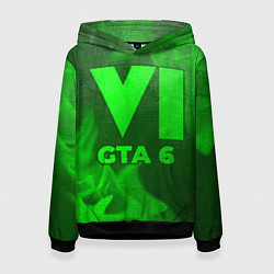 Женская толстовка GTA 6 - green gradient