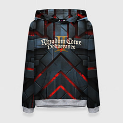 Толстовка-худи женская Kingdom Come Deliverance 2 каменные плиты, цвет: 3D-меланж