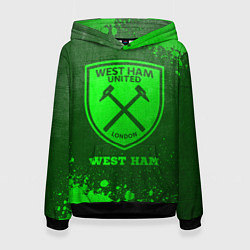 Женская толстовка West Ham - green gradient