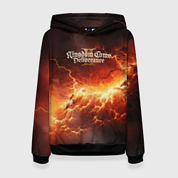 Толстовка-худи женская Kingdom Come Deliverance 2 logo, цвет: 3D-черный