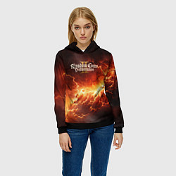 Толстовка-худи женская Kingdom Come Deliverance 2 logo, цвет: 3D-черный — фото 2