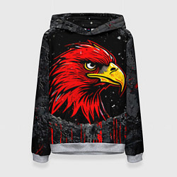 Толстовка-худи женская Орел Атланта Хокс в стене, цвет: 3D-меланж