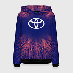 Толстовка-худи женская Toyota red energy, цвет: 3D-черный