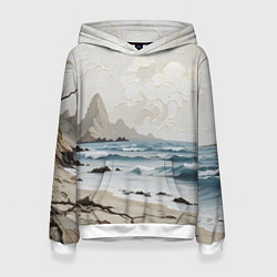 Женская толстовка Нежный морской пейзаж