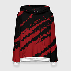 Женская толстовка The color is red and black