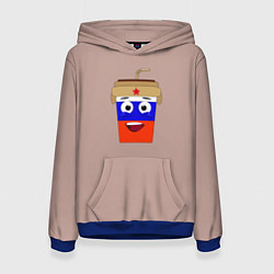 Женская толстовка Стаканчик с мордочкой