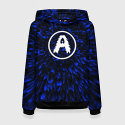 Толстовка-худи женская Aerosmith blue energy, цвет: 3D-черный