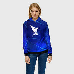 Толстовка-худи женская Black Sabbath blue poly, цвет: 3D-черный — фото 2