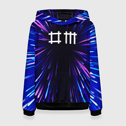 Толстовка-худи женская Depeche Mode neon energy, цвет: 3D-черный