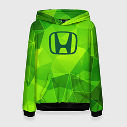 Толстовка-худи женская Honda green poly, цвет: 3D-черный