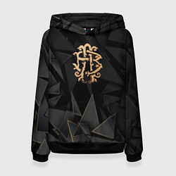 Толстовка-худи женская Nickelback golden poly, цвет: 3D-черный