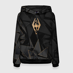 Женская толстовка Skyrim golden poly