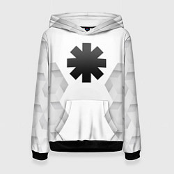 Толстовка-худи женская Red Hot Chili Peppers white poly, цвет: 3D-черный