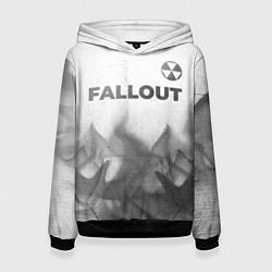 Женская толстовка Fallout - white gradient посередине