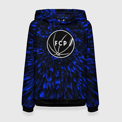 Толстовка-худи женская Porto blue energy, цвет: 3D-черный