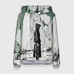 Толстовка-худи женская Человек в капюшоне, цвет: 3D-меланж