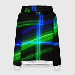 Женская толстовка Color blue black green