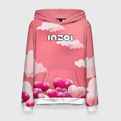 Женская толстовка Inzoi сердечки и облака
