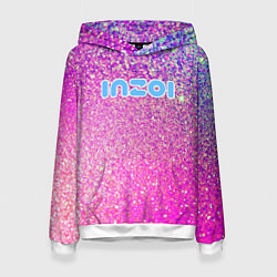 Женская толстовка Inzoi лого и розовые блестки