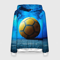 Женская толстовка Гандбольный мяч синий дым