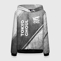 Женская толстовка Tokyo Ghoul - grey gradient вертикально