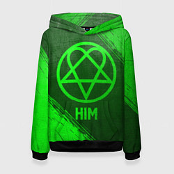Женская толстовка HIM - green gradient
