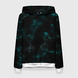 Женская толстовка Color black turquoise