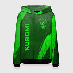 Женская толстовка Kuromi - green gradient вертикально