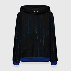 Женская толстовка Color black blue