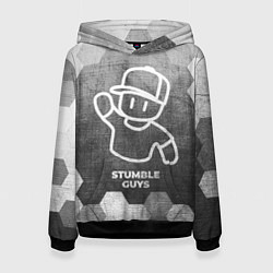 Женская толстовка Stumble Guys - grey gradient