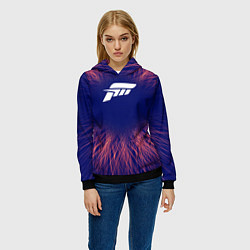 Толстовка-худи женская Forza Horizon red energy, цвет: 3D-черный — фото 2
