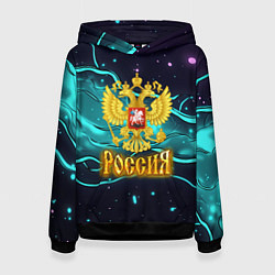 Женская толстовка Россия - березовая абстракция