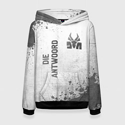 Толстовка-худи женская Die Antwoord - white gradient вертикально, цвет: 3D-черный