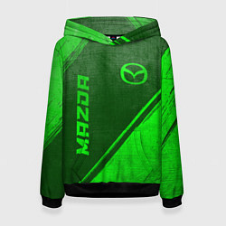 Женская толстовка Mazda - green gradient вертикально