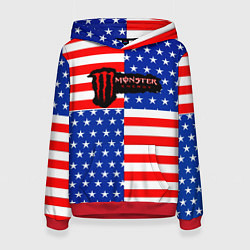 Женская толстовка Monster energy usa pattern