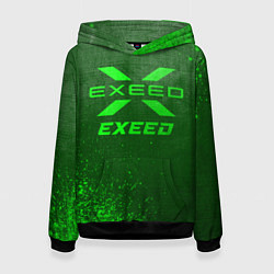 Женская толстовка Exeed - green gradient