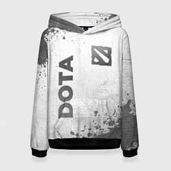 Толстовка-худи женская Dota - white gradient вертикально, цвет: 3D-черный