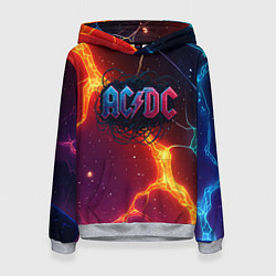 Женская толстовка ACDC логотип в градиенте
