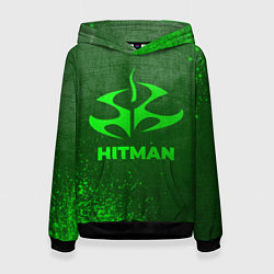 Женская толстовка Hitman - green gradient
