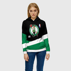 Толстовка-худи женская Бостон Селтикс НБА, цвет: 3D-белый — фото 2