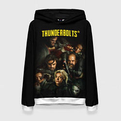 Толстовка-худи женская Thunderbolts, цвет: 3D-белый