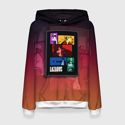 Толстовка-худи женская Lazarus Art, цвет: 3D-белый