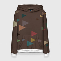 Толстовка-худи женская Осень палитра глубокий лес, цвет: 3D-белый