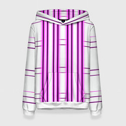 Толстовка-худи женская Neon pink, цвет: 3D-белый