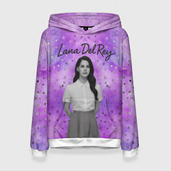 Женская толстовка Lana Del Rey в черно-белом