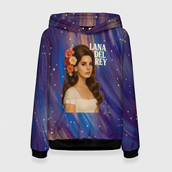 Женская толстовка Lana Del Rey с цветами в волосах