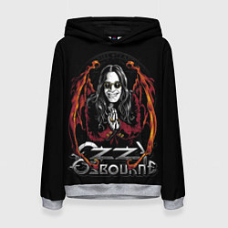 Толстовка-худи женская Ozzy Osbourne with wings, цвет: 3D-меланж